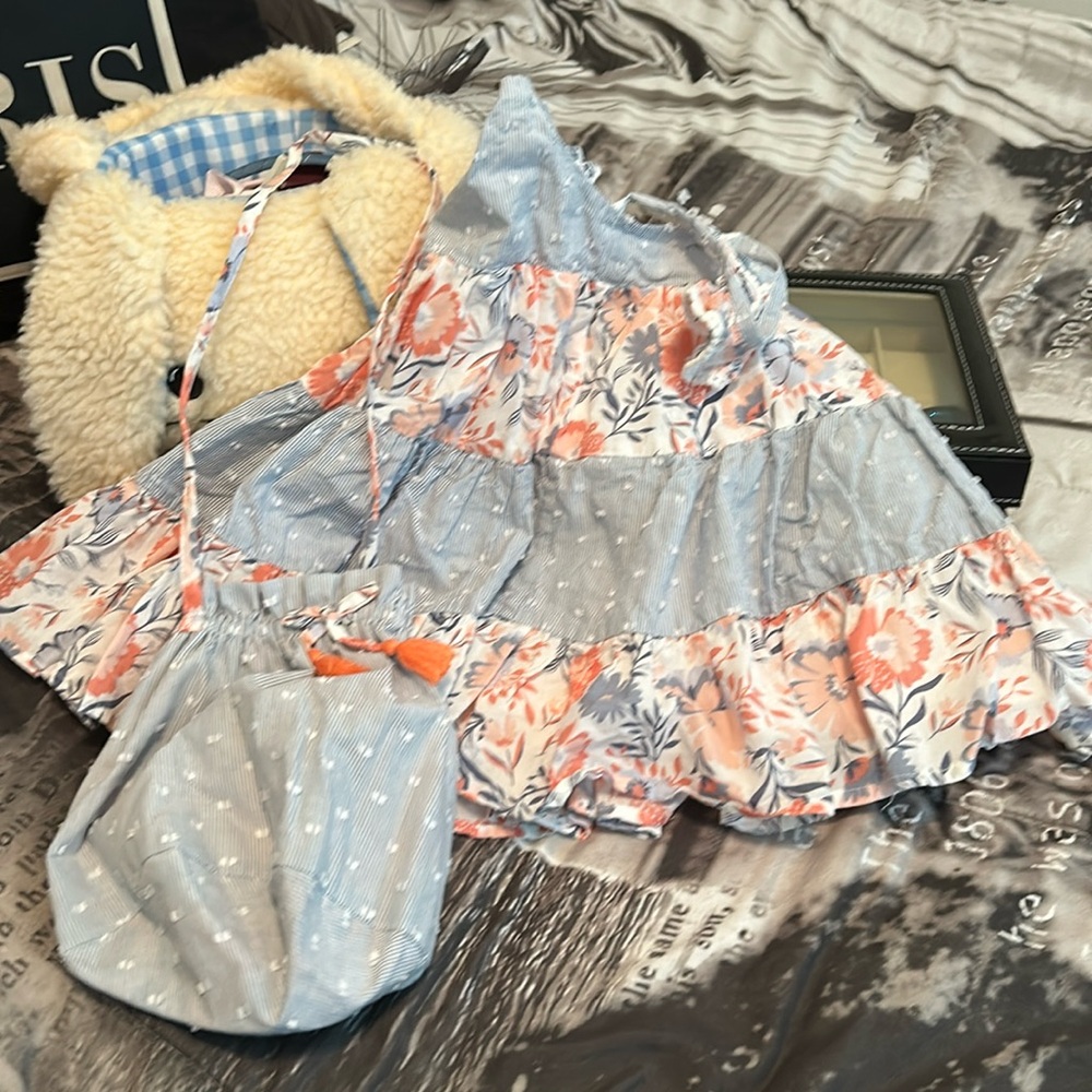 Tahari dress with purse